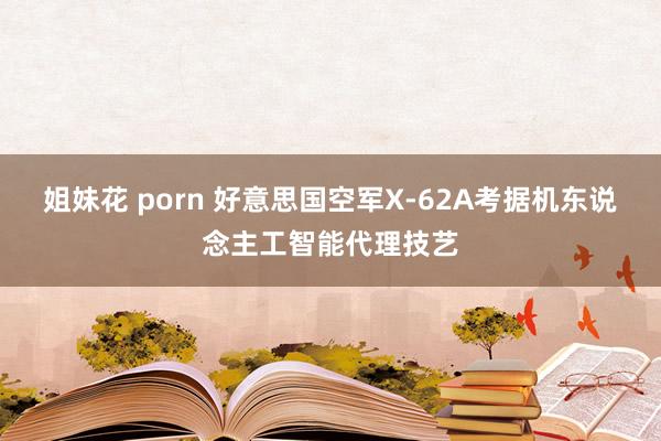 姐妹花 porn 好意思国空军X-62A考据机东说念主工智能代理技艺